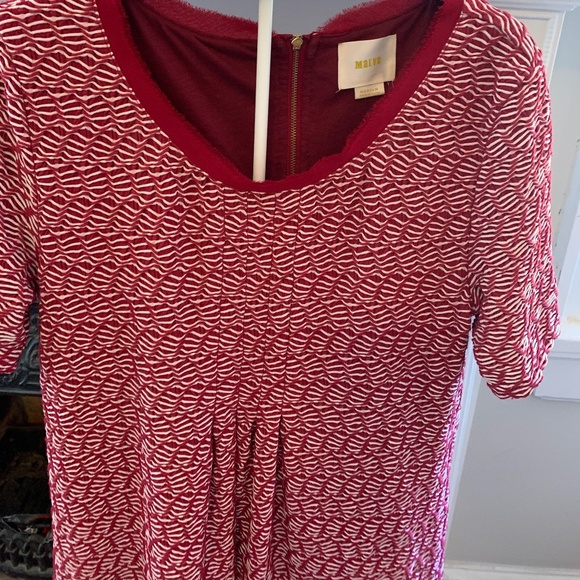 Anthropologie red weaved dress. NWOT. So cute - Picture 1 of 5